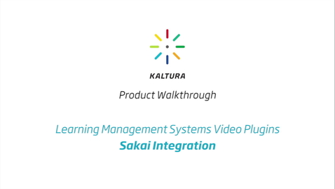 Thumbnail for entry Sakai LMS Walkthrough