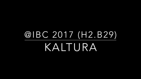 Thumbnail for entry Kaltura Cloud TV Demo at IBC 2017 