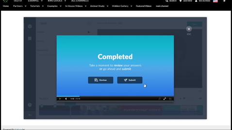 Thumbnail for Kaltura Interactive Video Quizzing Walkthrough