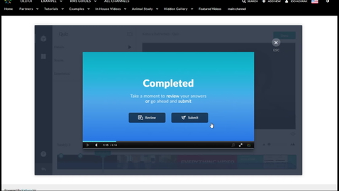 Thumbnail for entry Kaltura Interactive Video Quizzing Walkthrough