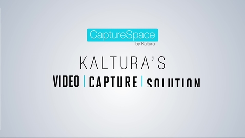 Thumbnail for entry Kaltura Education Video Solutions