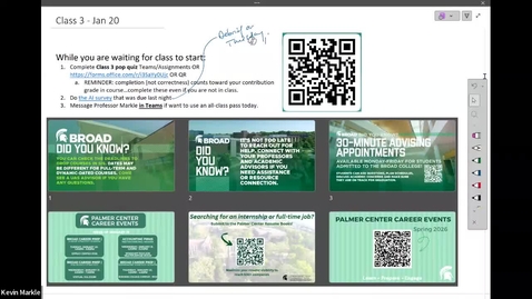 Thumbnail for Class 3 - Jan 20