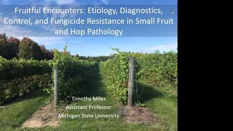 Thumbnail for PSM/HRT Fall Seminar Series 2023 - Dr. Tim Miles