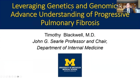 Thumbnail for Leveraging Genetics and Genomics to Advance Understanding of Progressive Pulmonary Fibrosis - January 27, 2026