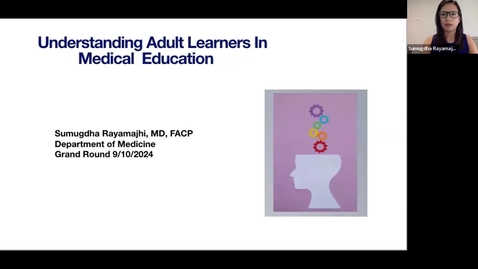 Thumbnail for Understanding Adult Learners in Medical Education - September 10, 2024
