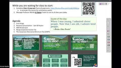 Thumbnail for Class 12 - Feb 19