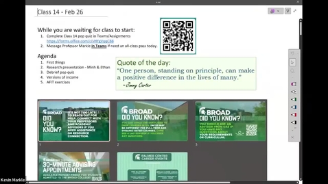 Thumbnail for Class 14 - Feb 26