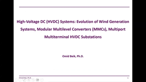 Thumbnail for Recording 19: MMCs in HVDC Systems-1  