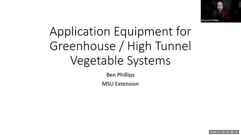 Thumbnail for Application Equipment for Greenhouse / High Tunnel Vegetable Systems