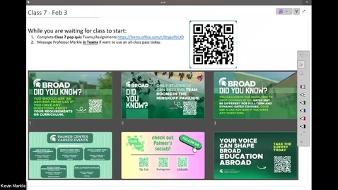 Thumbnail for Class 7 - Feb 3