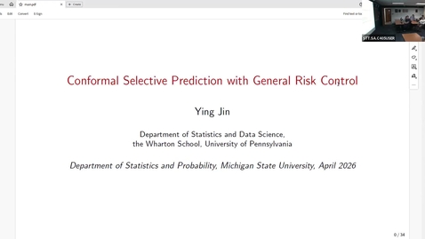 Thumbnail for Colloquium - Ying Jin - April 09, 2026