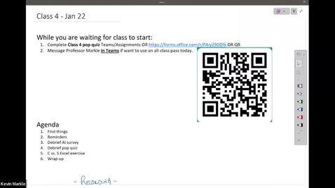 Thumbnail for Class 4 - Jan 22