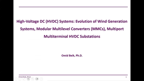 Thumbnail for Recording 20: MMCs in HVDC Systems-2