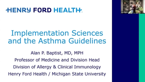 Thumbnail for Implementation Sciences and the Asthma Guidelines - October 28, 2025