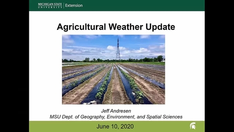 Thumbnail for Agricultural weather forecast for June 10, 2020