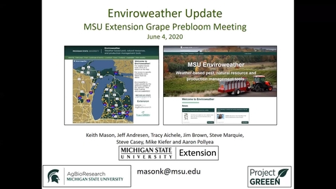 Thumbnail for Enviroweather update