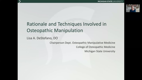 Thumbnail for Rationale and Techniques Involved in Osteopathic Manipulation