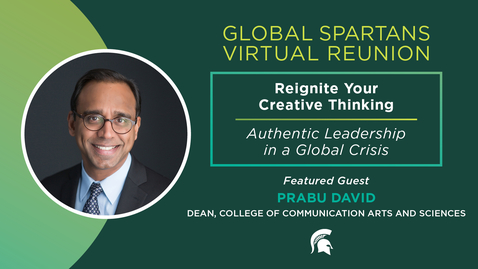 Thumbnail for Reignite your creative thinking | Global Spartans Virtual Reunion 2021