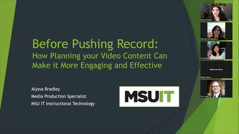 Thumbnail for Before Pushing Record: ​ How Planning Your Video Content Can Make it More Engaging and Effective