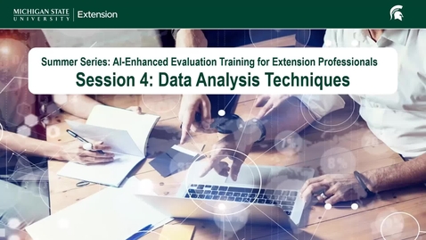 Thumbnail for Summer Series Session 4 Data Analysis July 18th