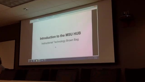 Thumbnail for MSU Brown Bag | "Introduction to the MSU HUB" Feb. 5th, 2016