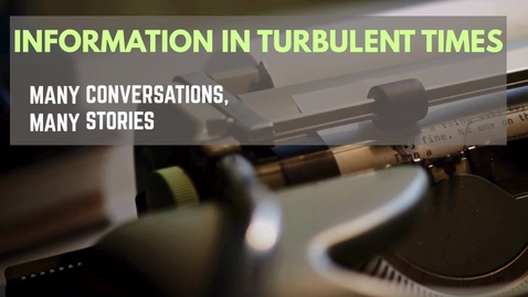 Thumbnail for Episode 3 - Voice &amp; Authority - Information in Turbulent Times Podcast