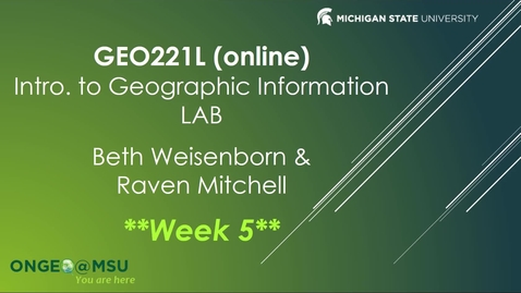 Thumbnail for Week 5 Notes (SS22 GEO 221LAB, section 730)