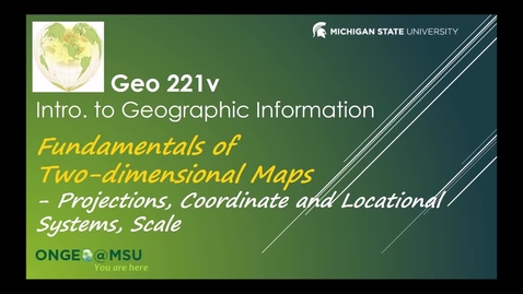 Thumbnail for Geo 221v: Fundamentals of Two-dimensional Maps