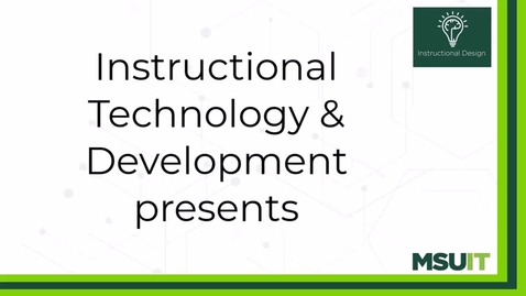 Thumbnail for Incorporating Universal Design for Learning (UDL) into Your Course Design
