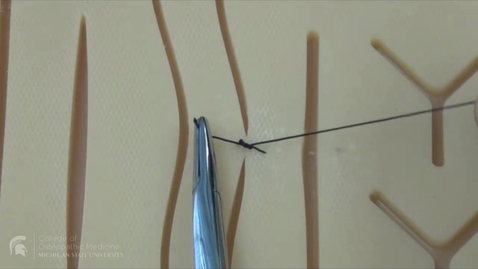 Thumbnail for Instrument Tie LH suture