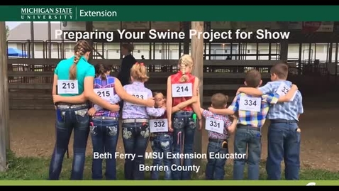 Thumbnail for Pre-Fair Preparation for your fair pigs