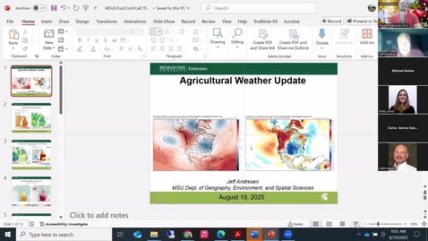 Thumbnail for Agricultural Weather Update - August 19, 2025