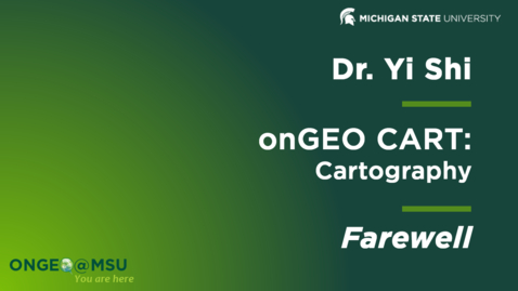 Thumbnail for Farewell message for onGEO-CART: Cartography