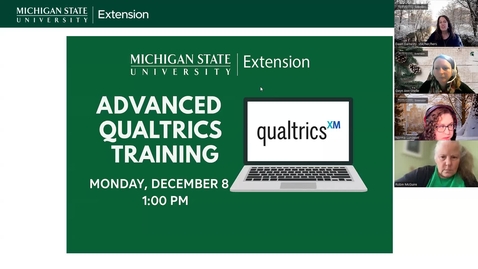 Thumbnail for Advanced Qualtrics Training