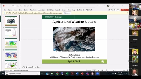 Thumbnail for Agricultural Weather Update - April 9, 2024