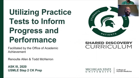 Thumbnail for ASK III - Utilizing Practice Test to Inform Progress and Performance for USMLE Step 2