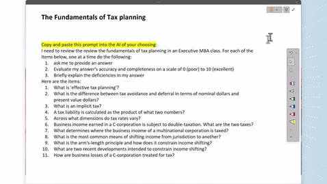 Thumbnail for Unit 2 - Tax planning review