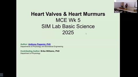Thumbnail for AY 25-26: MCE Week 5 - Heart Valves &amp; Heart Murmurs