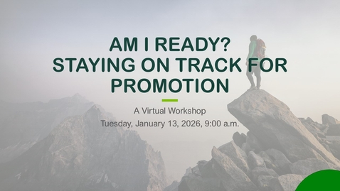 Thumbnail for Am I Ready? Virtual Workshop