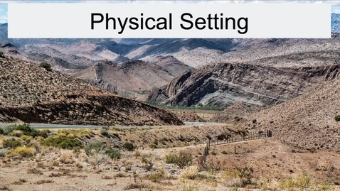 Thumbnail for GEO330: Great Plains &amp; Rocky Mountain Region: Physical Setting
