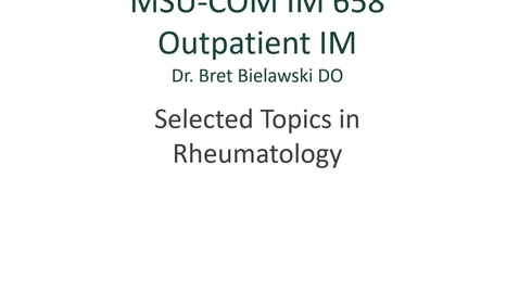 Thumbnail for IM658 (07) Office IM - Topics in Rheumatology