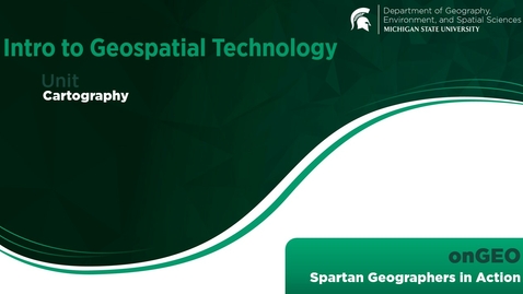 Thumbnail for onGEO-IGT: VIDEO: Cartography