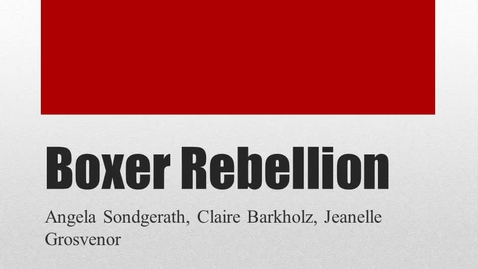 Thumbnail for ISS330B-003-BoxerRebellion 