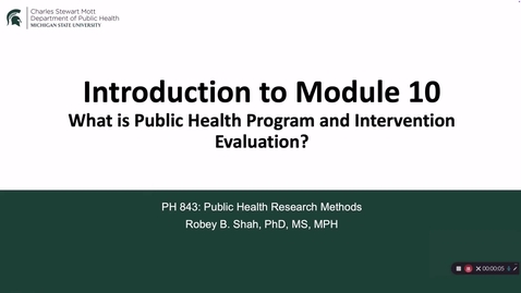 Thumbnail for PH 843 Module 10 Introduction