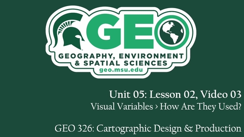 Thumbnail for GEO 326, Video Lecture: Unit 05, Lesson 02, Video 03