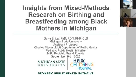 Thumbnail for Insights from Mixed-Methods Research on Birthing and Breastfeeding among Black Mothers in Michigan