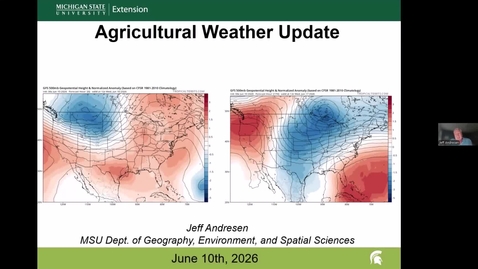 Thumbnail for Agricultural Weather Outlook for June 10, 2026