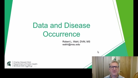 Thumbnail for PH 803 Module 4 Data and Disease Occurrence