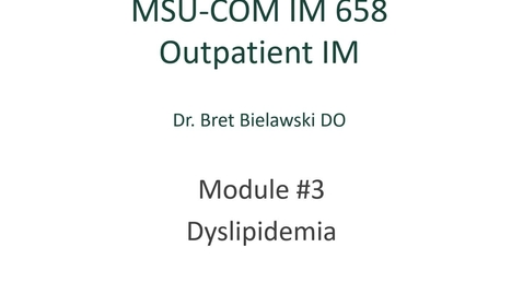 Thumbnail for IM658 (03) Office IM - Dyslipidemia