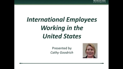 Thumbnail for International Research II International Employees Working in the United States